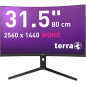 Preview: TERRA LCD/LED 3285W HA black CURVED USB-C/HDMI/DP
